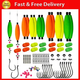Loeibmiry 313035353394 Catfish Rig Making Kit Catfishing Accessories 126pcs Tackle With Fis Loeibmiry 313035353394 Catfish Rig Making Kit Catfishing Accessories 126pcs Tackle With Fis