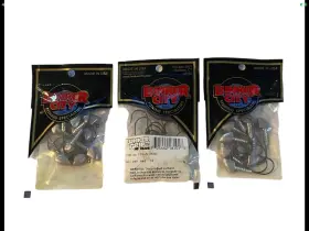 Lunker City 254421810117 Grip Fin-s Heads 1/8 Oz Silver Fishing Hooks 10 Pack