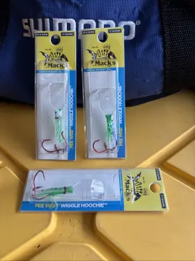 Macks Lure 40553 Pee Wee Pre-tied Green 2 Inch Lot Of 3 Kokanee Trout Trolling