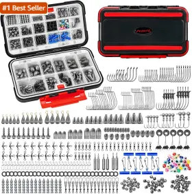 Madbite 313032936941 By Kastking 182/265/400pcs Compact Fishing Tackle Kit - All-in-one Fresh Madbite 313032936941 By Kastking 182/265/400pcs Compact Fishing Tackle Kit - All-in-one Fresh
