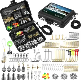 Madbite 445045516513 By Kastking 182/265/400pcs Compact Fishing Tackle Kit - All-in-one Fresh Madbite 445045516513 By Kastking 182/265/400pcs Compact Fishing Tackle Kit - All-in-one Fresh