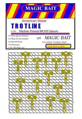 Magic Bait 77726 Econo Trotline With Machine Pressed Brass Spacer 77bstl