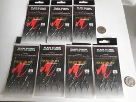 Matzuo 691791621323 7 Packs Fishing Plain Shank Hooks Snells Sz 8 Qty 6 Per Pack 42