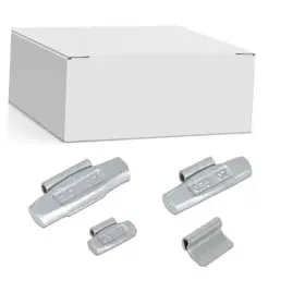 Maxon Performance Parts Corp Fy2517 100 Pcs P Type Steel Clip On Wheel Weights Assortment For Rims Style