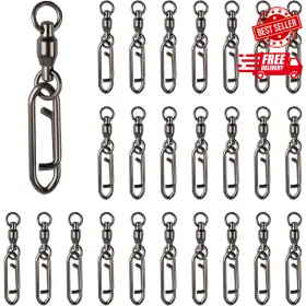 Maxqzin 445045844838 25pcs Fishing Speed Clips Quick Change Snap Swivels Power Maxqzin 445045844838 25pcs Fishing Speed Clips Quick Change Snap Swivels Power