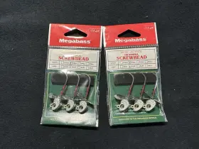 Megabass 513473457890 Lot Of 3 Okashira Jig Head Swimbait Jighead 1/8oz 3/0 Melon Ayu