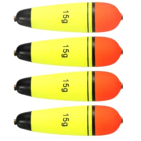 Metallixity 601968513719 4pcs 0.5oz Fishing Slip Bobber Yellow For