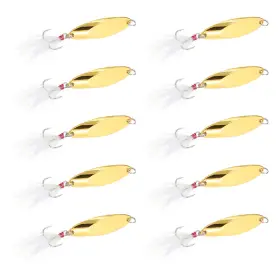 Metallixity 609044660760 10pcs Fishing Spoons 1/2 Oz Treble Hooks Jigs Hard Metal Spinner For Freshwater Metallixity 609044660760 10pcs Fishing Spoons 1/2 Oz Treble Hooks Jigs Hard Metal Spinner For Freshwater