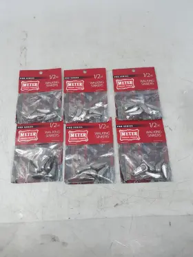 Meter Fishing Tackle 042744070123 Walking Sinkers 1/2 Oz Pro Series Lot Of 6 Packs Lead Weigh