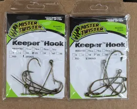 Mister Twister 024376340294 2 Packs Keeper Hook Bronze Kh5-2/0 Mister Twister 024376340294 2 Packs Keeper Hook Bronze Kh5-2/0