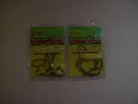 Mister Twister Kh5-3/0 2 Packs Of 5 Keeper Hook Size 3/0 Weedless Worm Bronze