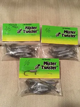 Mister Twister Wkh10 Vintage Original Fishing Weighted Keeper Hook Sizes 1/0 2/0 3/0