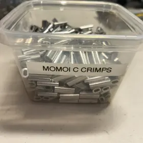Momoi 90254 Silver Lock Aluminum Crimping Sleeves-374 Pcs. C 2.55mm