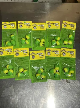 Mr. Crappie Rp78p-3yg Lot 10 Mr. Bobbers Rattlin Pear Float 7/8 Inch Yellow Green 3pack Mr. Crappie Rp78p-3yg Lot 10 Mr. Bobbers Rattlin Pear Float 7/8 Inch Yellow Green 3pack