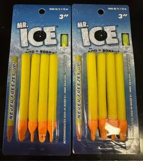 Mr Ice Mr3yb 3 Inch Yellow Orange Bobber Slip Never Freeze Up Sensitive Glow - 2 Packs Mr Ice Mr3yb 3 Inch Yellow Orange Bobber Slip Never Freeze Up Sensitive Glow - 2 Packs