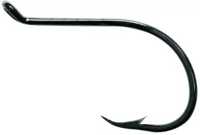 Mustad 023534016613 Beak/octopus 1x Strong Forged Reversed Up Eye - 4/0 Black Nickel