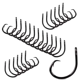 Mustad 023534020627 Demon Perfect Circle In-line 3x Strong - Black Nickel-size 2/0 Pack Of 25