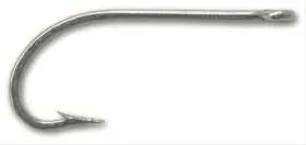 Mustad 023534055865 3407 Classic Oshaughnessy Forged Ringeyed Fishing Hooks 50-pack Duratin 2/0