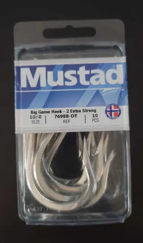 Mustad 023534105331 7698bd-dt Sea Mate 2 Extra Strong Big Game Hook 10/0 10 Pcs