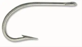 Mustad 023534106536 7731d Big Game Sea Demon Forged Duratin Hook With Brazed Ring 2-pack Size 9/0
