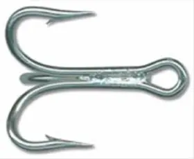 Mustad 023534110403 Treble Hook 3 Extra Strong Short Shank - Durasteel 1