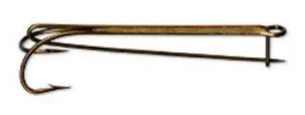 Mustad 023534113404 Double Live /liver Hook With Safety Pin - Bronze 1