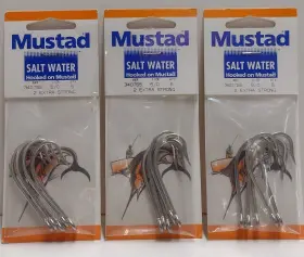 Mustad 023534243859 3407ss 6/0 Hook 2 Extra Strong Qty 15 Nos Sealed Packages Salt Water Mustad 023534243859 3407ss 6/0 Hook 2 Extra Strong Qty 15 Nos Sealed Packages Salt Water