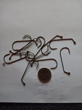 Mustad 023534339408 100 32729npbln Black Nickel 60 Light Wire Jig Hooks Size 4/0