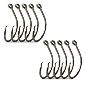 Mustad 023534410985 Demon Offset Circle 1x Strong - Black Nickel-size 3/0 Pack Of 10