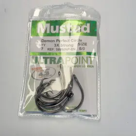 Mustad 023534411715 Demon Perfect Circle Hook Size 5/0 6pk