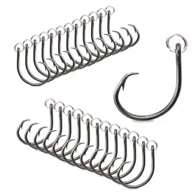 Mustad 023534412125 Ringed Demon Offset Circle 4x Strong - Designed To Perform Flawlessly Pack Of 8