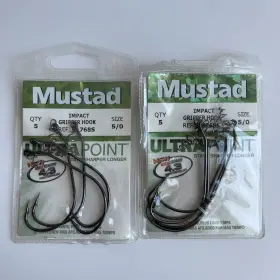 Mustad 023534418356 9 Ultra Point Impact Gripper Hook 5/0 91768s