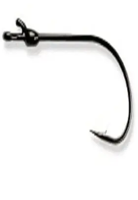 Mustad 023534421417 Grip-pin Edge Finesse Soft Plastics - Black Nickel 1/0