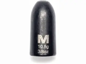 Mustad 023534451919 Worm Weight 3/8oz Tungsten Black 3pk Mustad 023534451919 Worm Weight 3/8oz Tungsten Black 3pk