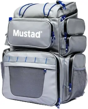 Mustad 023534531727 Game Time Back Pack Tackle Grey Mustad 023534531727 Game Time Back Pack Tackle Grey