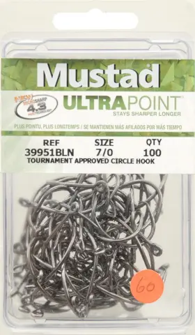 Mustad 046361 U.p. 100pk 7/0 Circle Fishing Hooks Mustad 046361 U.p. 100pk 7/0 Circle Fishing Hooks