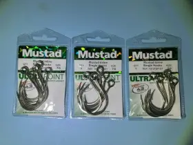 Mustad 10121npdt-70 5 Pack Kaiju Inline Circle Hooks Size 7/0 In Line 7x Strong