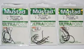 Mustad 10549np-bn 3 Packs Ultra Point 1x Super Fine Finesse Hooks Size 4/0