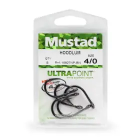 Mustad 10827np-bn-8/0-25u 4x Strong Hoodlum Hook