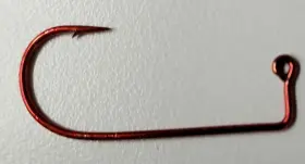 Mustad 32746np-rd-2 Aberdeen Jig Hook 90 Degree Red Needle Point 32746np-rb- Size 6 1000 Pk