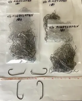 Mustad 32893npbn 4/0 Jig Hooks 32893 Npbn 60 Degree Black Nickel 400 Count Repack Bulk