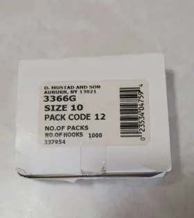Mustad 3366g Size 10 Gold Hooks Bulk Lot About 500 Mustad 3366g Size 10 Gold Hooks Bulk Lot About 500