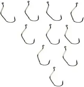 Mustad 33862np-br-4-10u Slow Death Aberdeen Hook Special Bent Shank - Bronze One Size