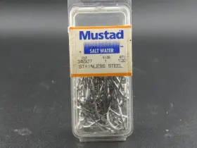 Mustad 34007ss-02 34007ss-01 Size 1 Saltwater Stainless Steel Oshaughnessy Hooks 100 Pack Mustad 34007ss-02 34007ss-01 Size 1 Saltwater Stainless Steel Oshaughnessy Hooks 100 Pack