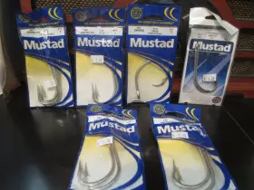 Mustad 3407ss-dt-7/0-5 6 Packs Xstrong Duratin Finish Off Shore Hooks New In Mustad 3407ss-dt-7/0-5 6 Packs Xstrong Duratin Finish Off Shore Hooks New In