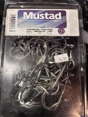 Mustad 3407ss-dt-9/0-100 3407ss-dt-9/0-50 Classic Oshaughnessy Hook Size 9/0 Mustad 3407ss-dt-9/0-100 3407ss-dt-9/0-50 Classic Oshaughnessy Hook Size 9/0