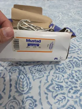 Mustad 3407ssd-bn 3407 Saltwater 12/0 47 Hooks In Box Mustad 3407ssd-bn 3407 Saltwater 12/0 47 Hooks In Box