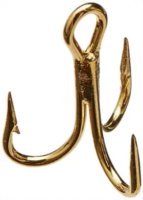 Mustad 3551-gl-10-25 3551 Classic Treble Standard Strength Fishing Hooks Tackle 10 Gold
