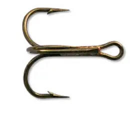 Mustad 35647-br-8-25 Classic Round Bend Treble Hook Pack Of 25 Bronze 8 Mustad 35647-br-8-25 Classic Round Bend Treble Hook Pack Of 25 Bronze 8