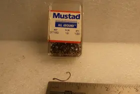 Mustad 37160-br 100 Fly Tying Scud Wide Gap Hollow Point Hook Size 12 Bronze
